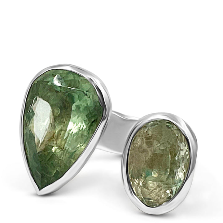 gemstone ring sterling silver handmade custom Britt Bolton