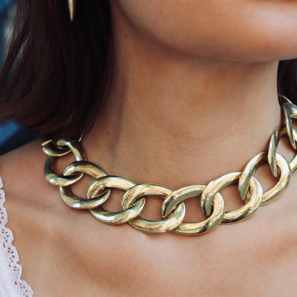 XXXL Chain Link Necklace Gold