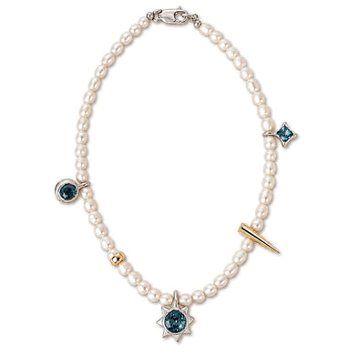 Celestial Pearl Necklace Mixed