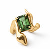 Sacred Gem Snake Ring 14k