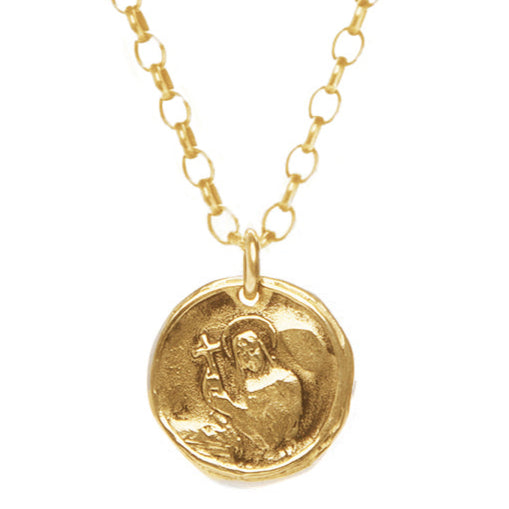 Holy Coin Necklace 14k