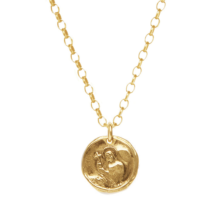 Holy Coin Necklace 14k