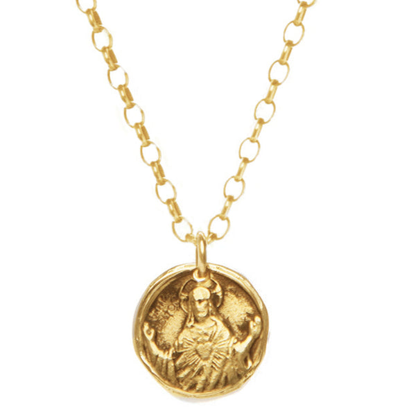 Holy Coin Necklace 14k
