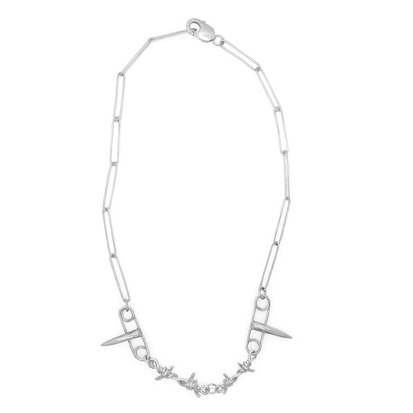 Barbed Wire Necklace – COLDLINE CLOTHING