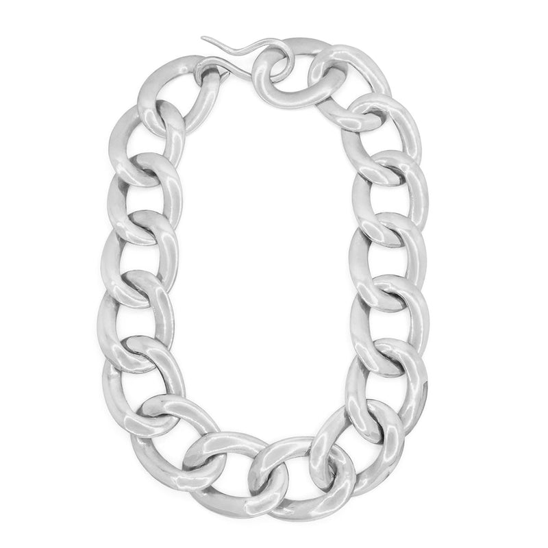 XXXL Chain Link Necklace | Sterling Silver, Britt Bolton Jewelry
