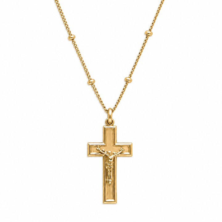 OG Crucifix Pendant Necklace 14k