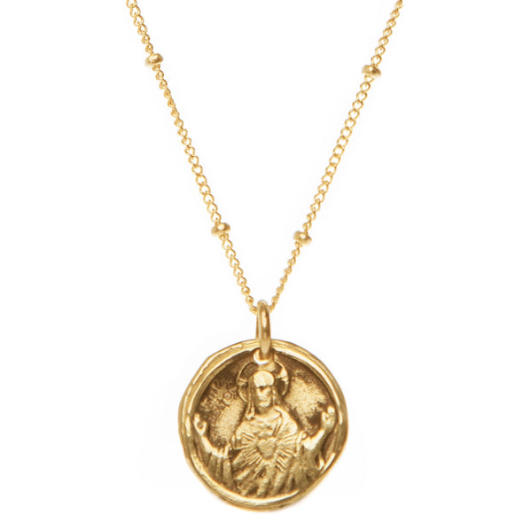 Holy Coin Necklace 14k