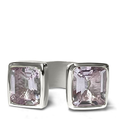 Open Gemstone cocktail ring Pink