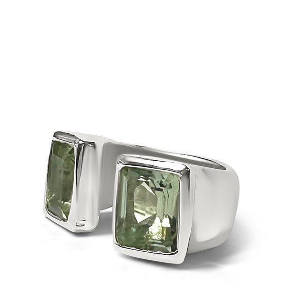 Open Gemstone cocktail ring