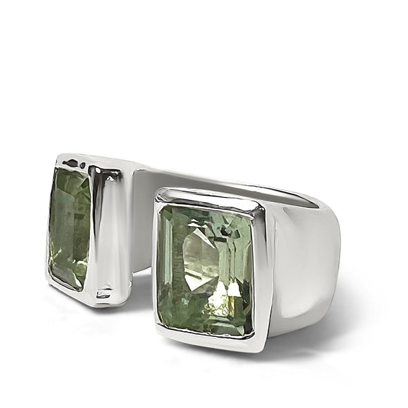 Open Gemstone cocktail ring