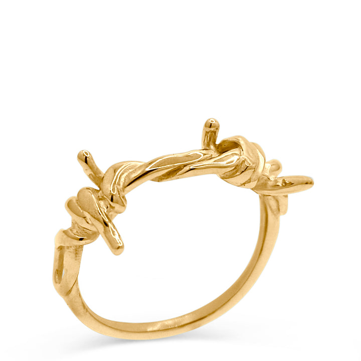 Barbed Wire Band 14k