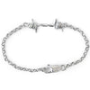 Single Link Barbed Wire Bracelet