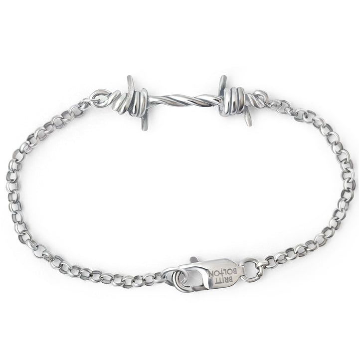 Single Link Barbed Wire Bracelet