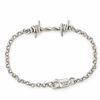 Single Link Barbed Wire Bracelet