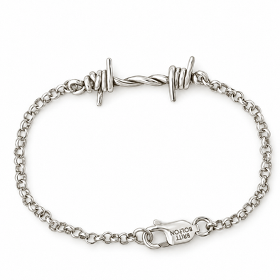 Single Link Barbed Wire Bracelet