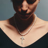 XL Cross Pearl Necklace Britt Bolton