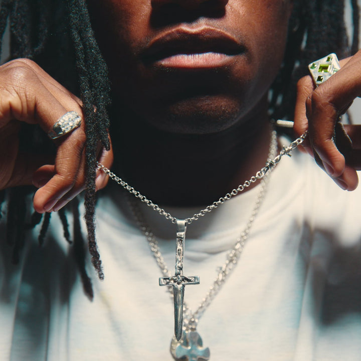 xl crucifix necklace