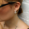 Asymmetric Crucifix Studs