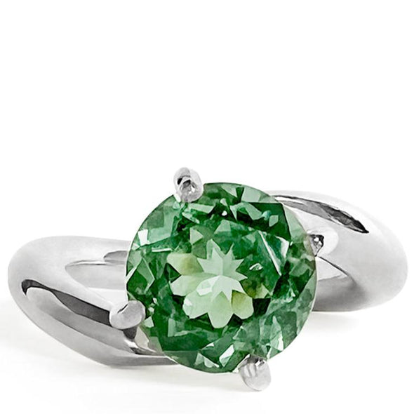 green tourmaline ring custom handmade britt bolton
