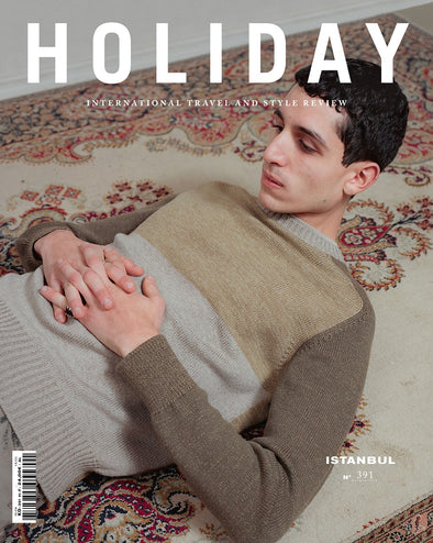Model wearing Britt Bolton Jewelry on Holiday Magazine's cover
