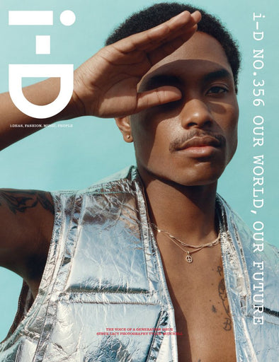 I-D magazine cover featuring model wearing britt bolton jewelry