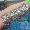 BRITT BOLTON CHAINLINK RINGS IN STERLING SILVER (PRE POLISH)