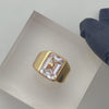 Slick Gemstone Signet 14K