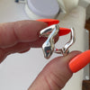 BRITT BOLTON OPEN SNAKE RING STERLING SILVER VIDEO
