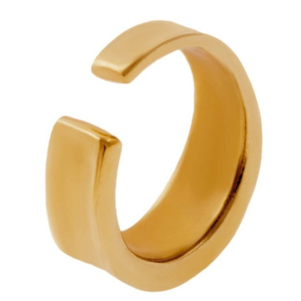 The asymmetric Gap Ring adds balance to any wearers hand with its open front gap. Wear it alone or nestled in a stack of your favorite rings, either way it'll shine. For solid Gold, please allow up to 2 weeks to ship. 