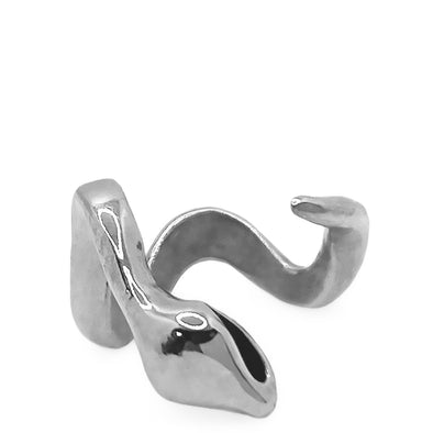 open Snake ring in sterling silver